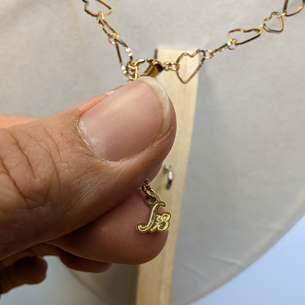 Tiffany & Co Designer Heart Gold Overlayed Palladium Necklace - Picture 7 of 7